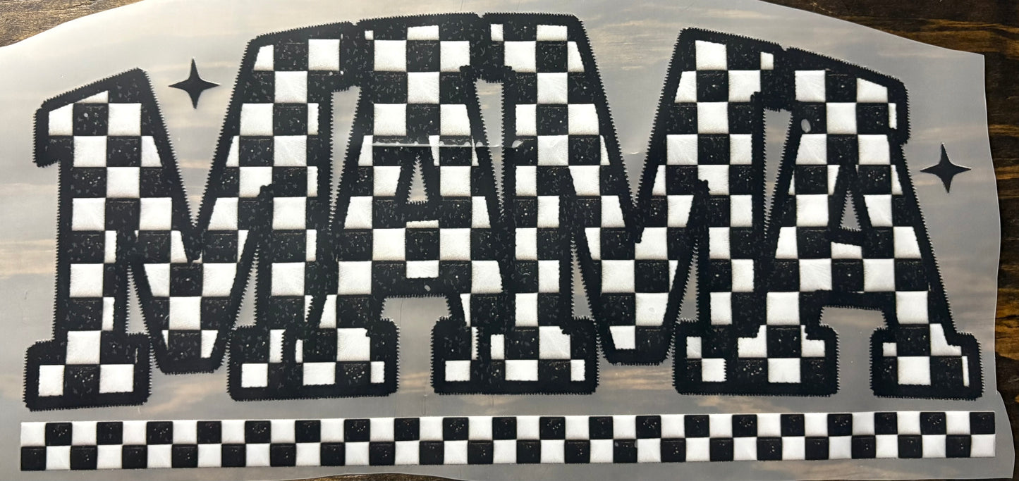 Mama - Checkered x2 - DTF Transfer