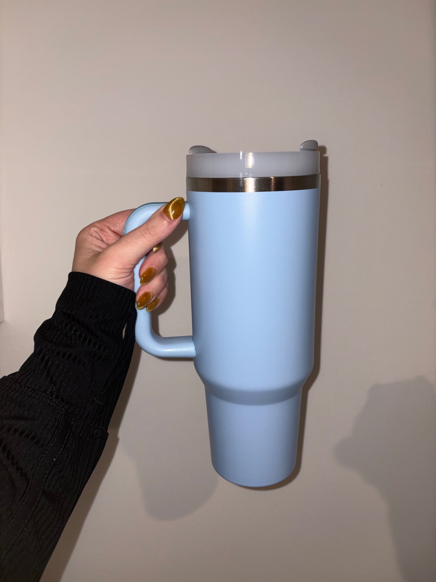 40oz Baby Blue Stainless Steel