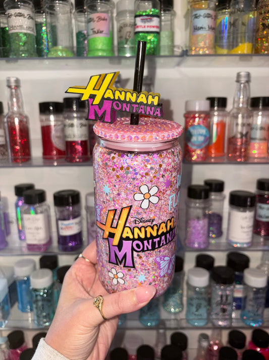 Hannah 16oz Glass w/ Straw topper