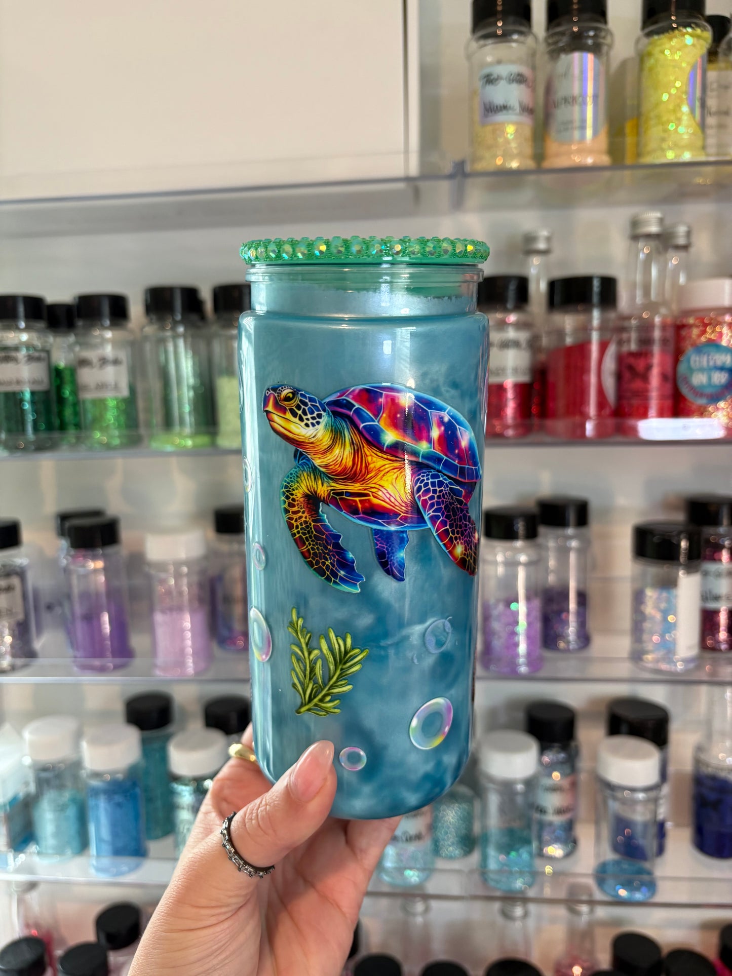Turtle 20 oz Acyrlic Snowglobe