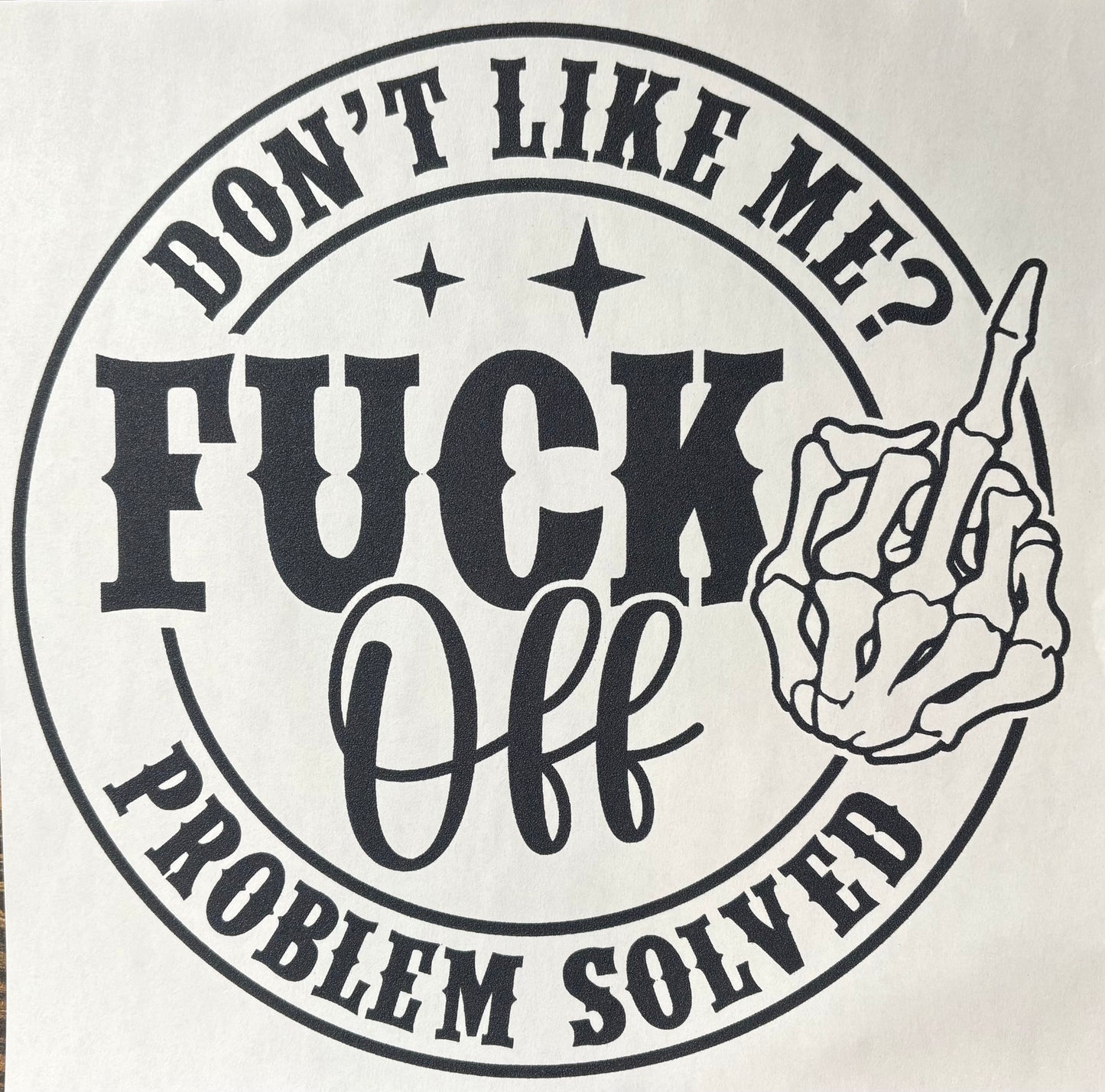F OFF - DTF Transfer