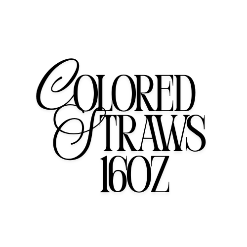 Colored Straws 16oz