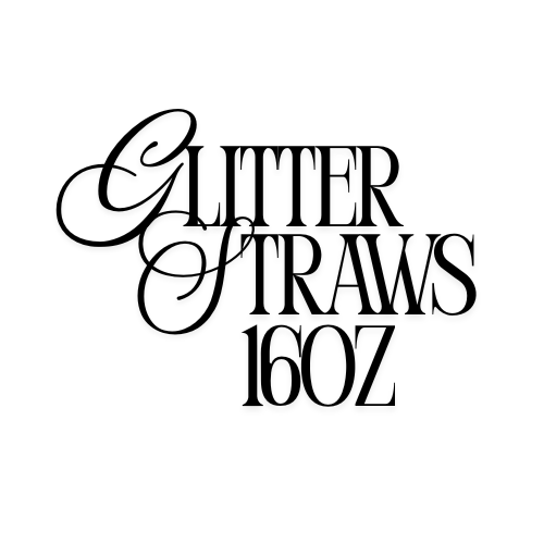 Glitter Straws 16oz