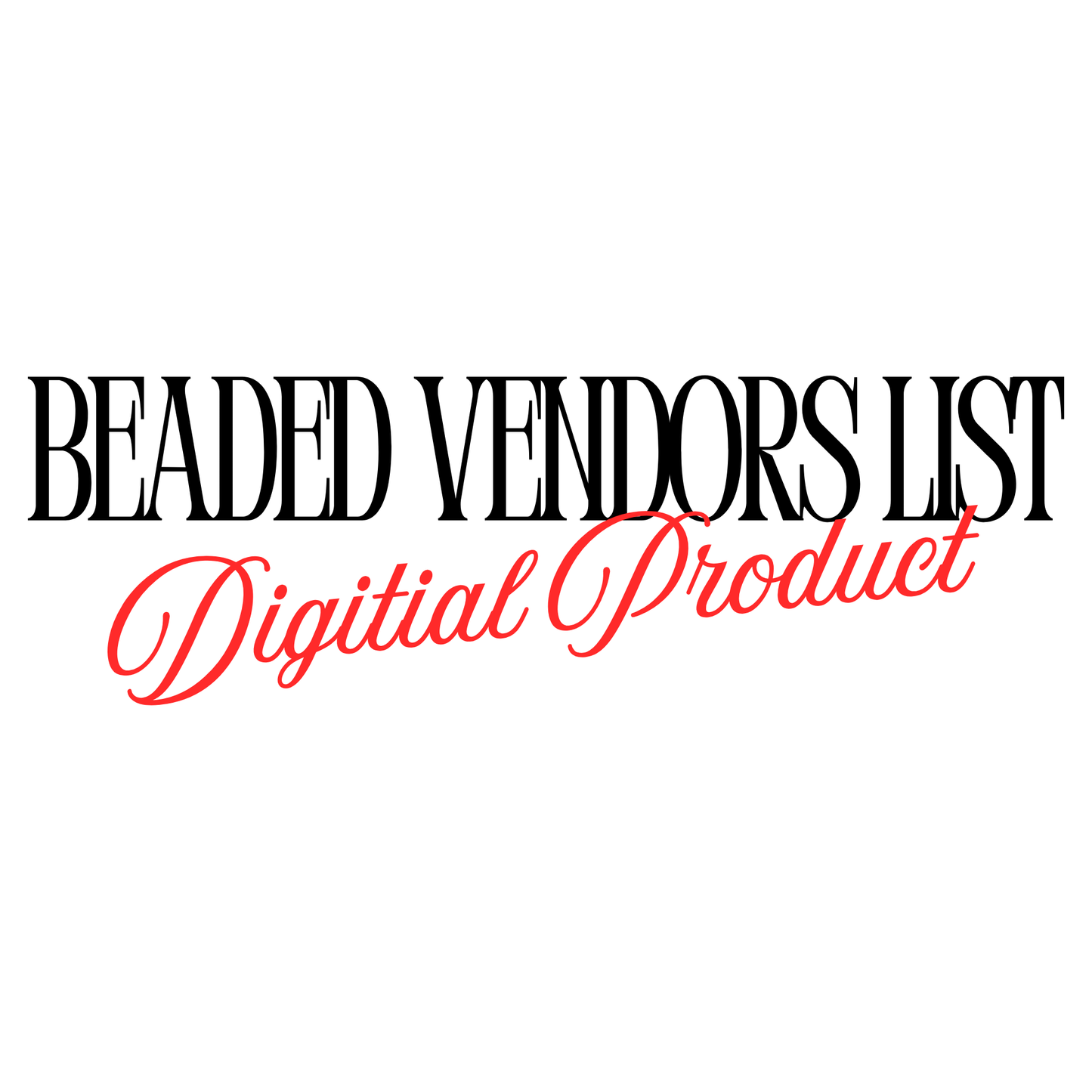 Beaded Vendors List