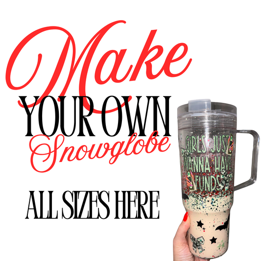 Make Your Own Snow Globe Glitter Cup