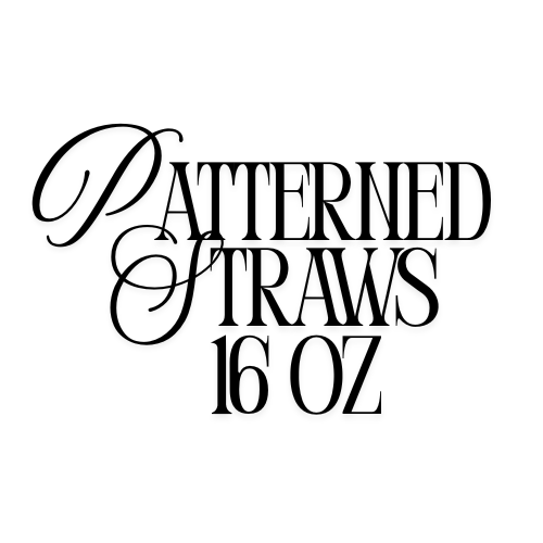 Patterned Straws 16 oz