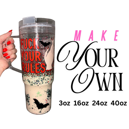 Make Your Own Snow Globe Glitter Cup